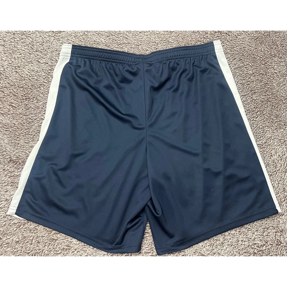 Nike Dri-FIT Men's Shorts Large Navy White Slim Fit Soccer Training Athletic